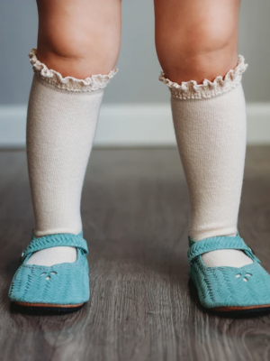 Lace Top Knee High Socks