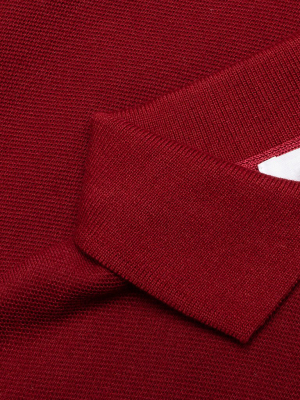 Comme Des Garcons Play Kid's Polo Shirt - Burgundy