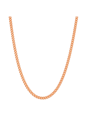 Tiara Sterling Silver 2.5 Mm Curb Chain Necklace