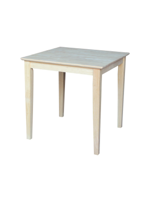 30" Square Solid Wood Tables - International Concepts