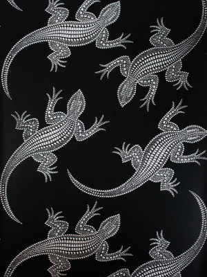 Komodo Wallpaper In Black And White Color By Osborne & Little