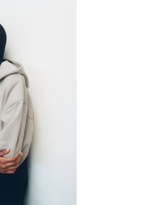 Cropped Hooded Sweatshirt