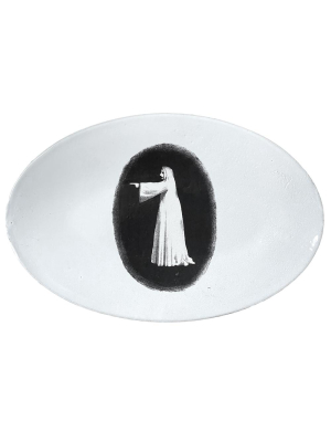 John Derian Ghost Looking Left Platter