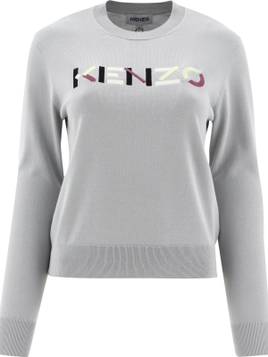 Kenzo Logo Embroidered Jumper