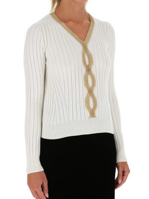 Alexander Mcqueen Ribbed-knit Sweater