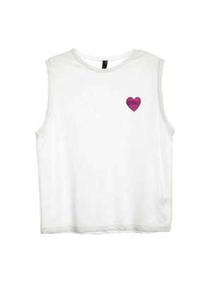 Feminist Heart Patch [women's Muscle Tank]