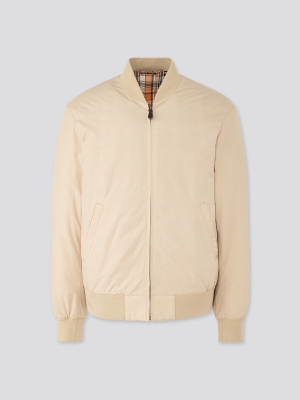 Men Cotton Ribbed Blouson