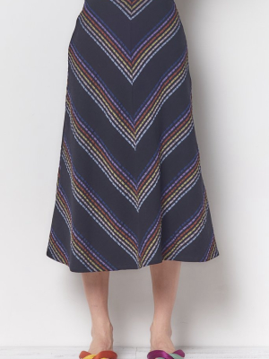 Linda Aline Skirt - Stripe