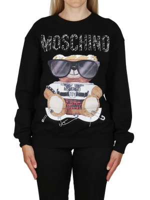 Moschino Teddy Logo Printed Sweatshirt