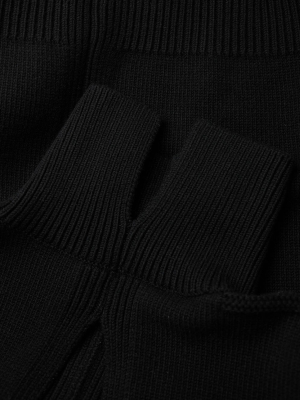 Open-back Wool-blend Jumper