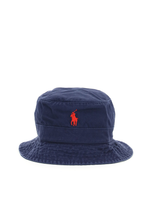 Polo Ralph Lauren Logo Embroidered Bucket Hat