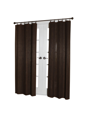 Curtain Panel Bamboo Ring Top - Versailles Home Fashions