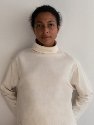 Easy Box Mockneck : Natural