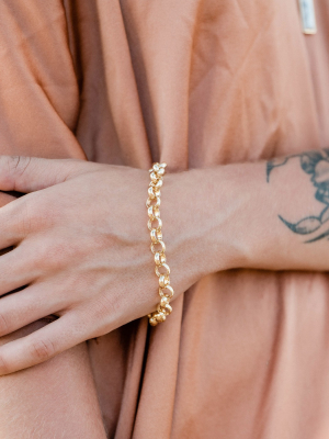 Sanctuary Project Round Chain Link Bracelet Gold