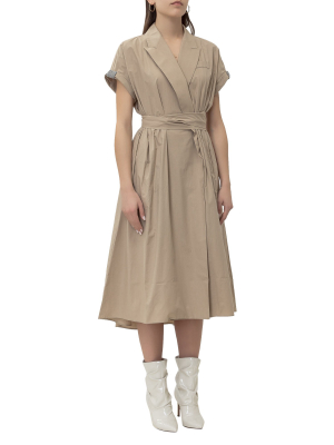 Brunello Cucinelli Midi Wrap Dress