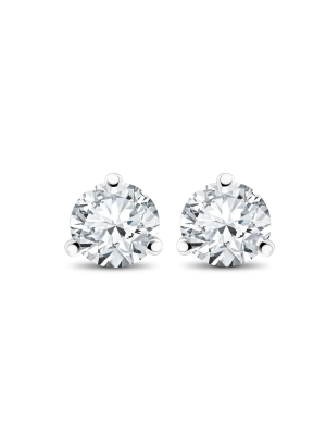 Pompeii3 1/3 Ct Tdw Diamond 3-prong Martni Studs