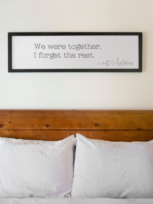 We Were Together