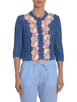 Boutique Moschino Embellished Cropped Cardigan