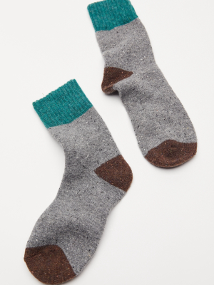 Colorblock Cozy Crew Sock