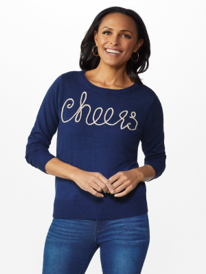 Roz & Ali Cheers Pullover Sweater