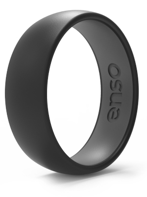 Dualtone Silicone Ring - Obsidian/slate