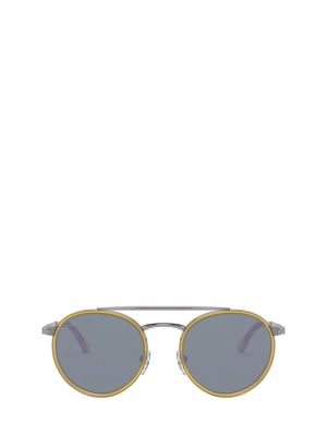 Persol Round Frame Aviator Sunglasses