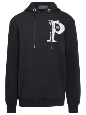 Philipp Plein Money Print Drawstring Hoodie