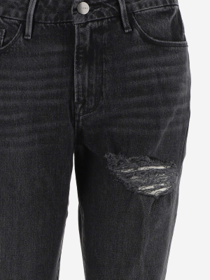 Frame Le Mini Distressed Bootcut Jeans