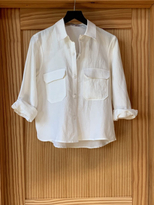 Utility Blouse - Ivory Linen