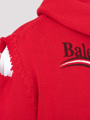 Balenciaga Political Campaign Destroyed Hoodie