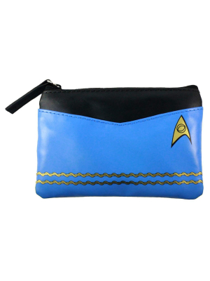 Crowded Coop, Llc Star Trek Blue Uniform Coin Purse