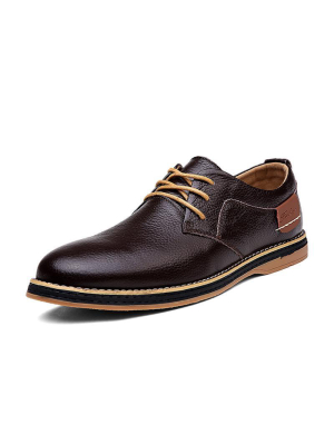 Pologize™ Faux Leather Oxford Shoes