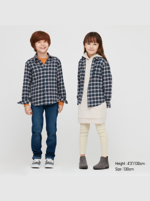 Kids Flannel Checked Long-sleeve Shirt