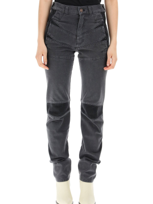 Kenzo Panelled Straight Leg Jeans