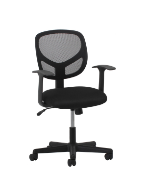 Mid Back Swivel/tilt Office Chair Mesh Black - Ofm