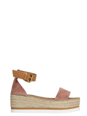 See By Chloé Two-tone Wedge Sandals