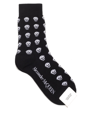 Alexander Mcqueen Allover Skull Socks