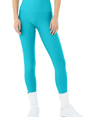 High-waist Airlift Legging - Bright Aqua