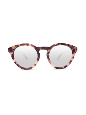 Chelsea Tortoise Mirrored Sunglasses  - Fantasy Silver