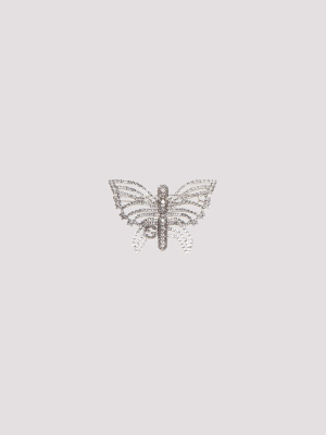 Gucci Crystal-embellished Butterfly Hair Slide