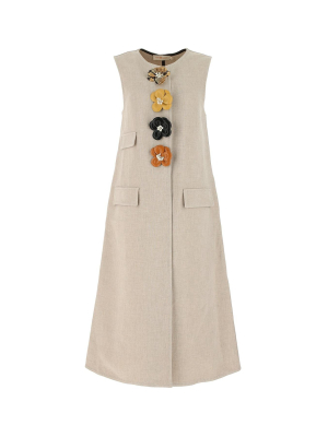 Tory Burch Floral Embellished Vest