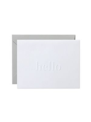 Bourne Paper Co Hello In Gray