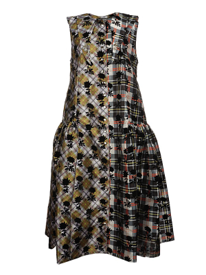 Chopova Lowena Patchwork Sleeveless Midi Dress