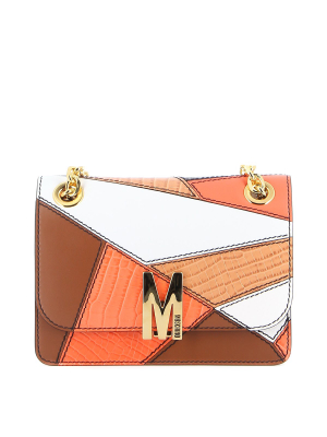 Moschino Patchwork Shoulder Bag