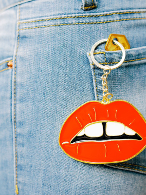 Oversized Keychain - Lips