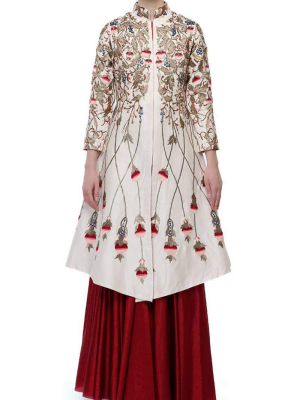 Collared Jacket Kurta & Palazzo