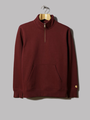 Carhartt Chase Neck Zip Sweatshirt (jam / Gold)