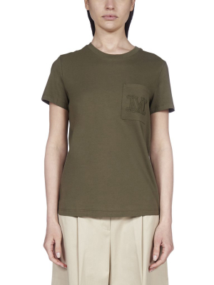 Max Mara Logo Embroidered T-shirt