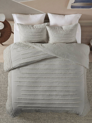 3pc Ronan Cotton Chenille Comforter Set