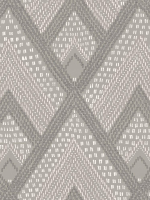 Panama Boho Diamonds Wallpaper In Cove Grey From The Boho Rhapsody Collection By Seabrook Wallcoverings